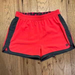DeMarini Women’s Active Red Running Shorts with Black Trim Back zip pocket😊